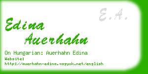 edina auerhahn business card